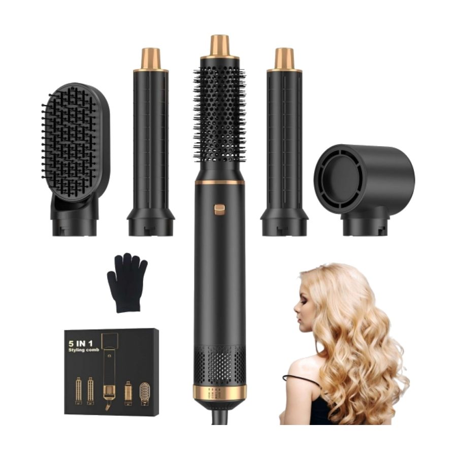 Transforma o teu cabelo com escova 5 em 1