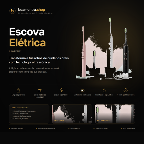 Higiene Bucal Avançada com Escova Elétrica