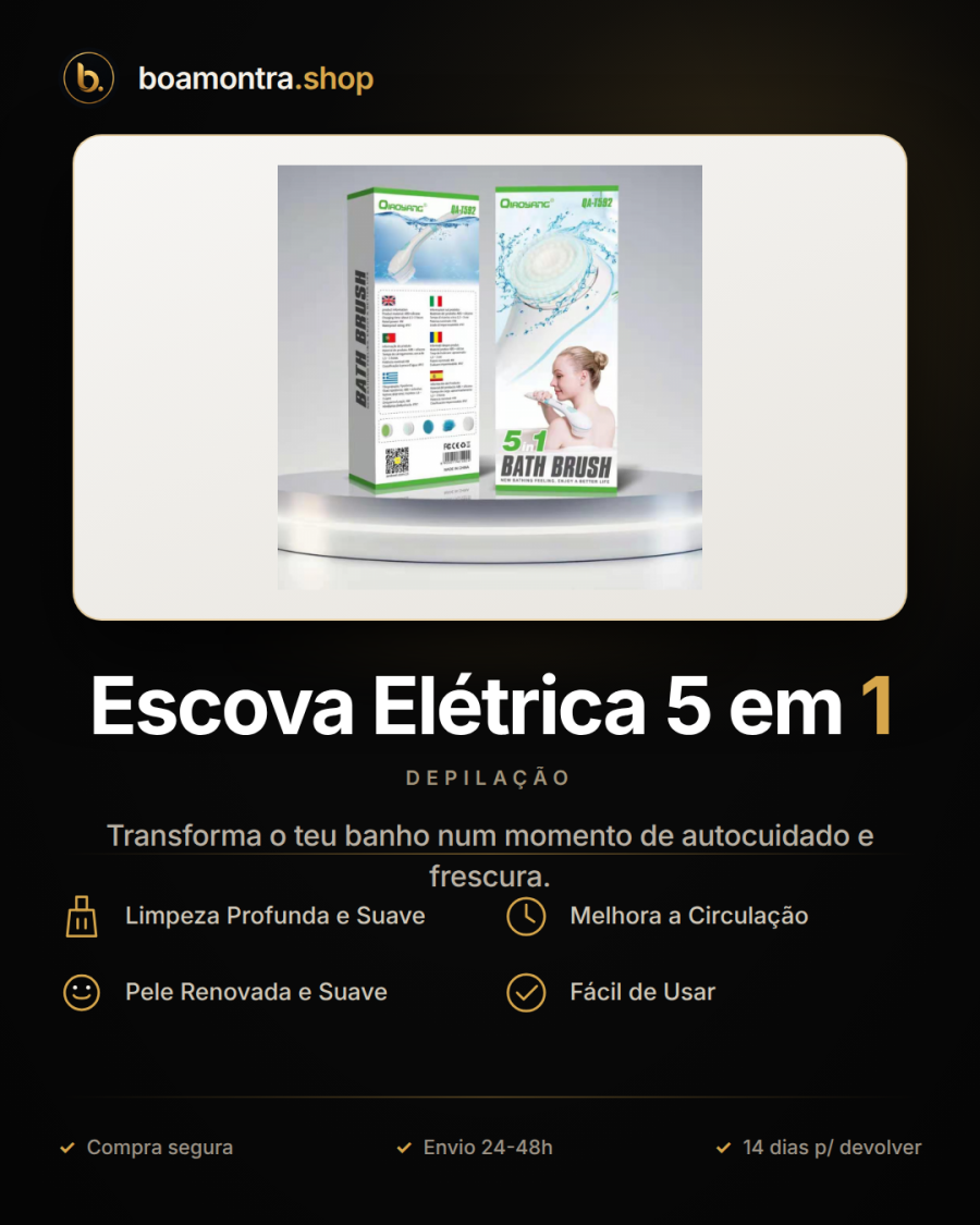 Banho Relaxante com Escova Elétrica 5 em 1