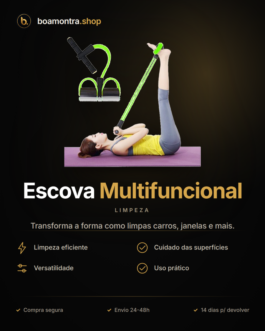Limpeza Eficiente com Escova Multifuncional