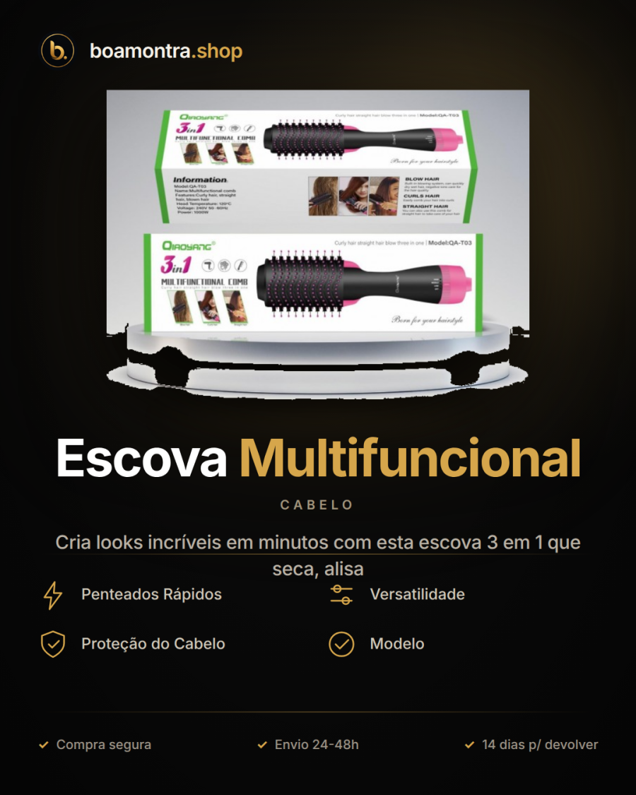 Penteados Deslumbrantes com Escova Multifuncional