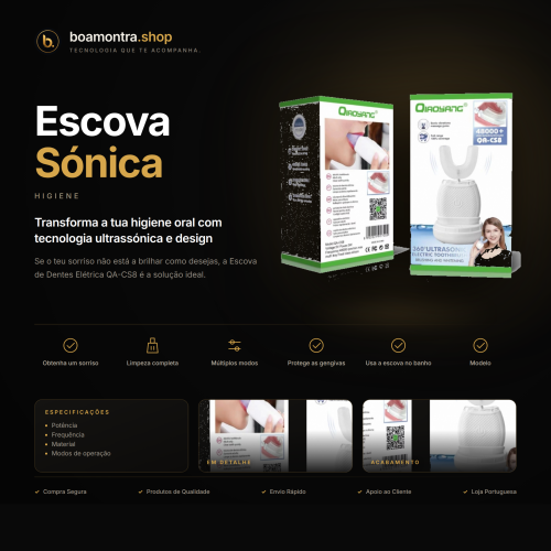 Sorriso Brilhante com Escova Sónica