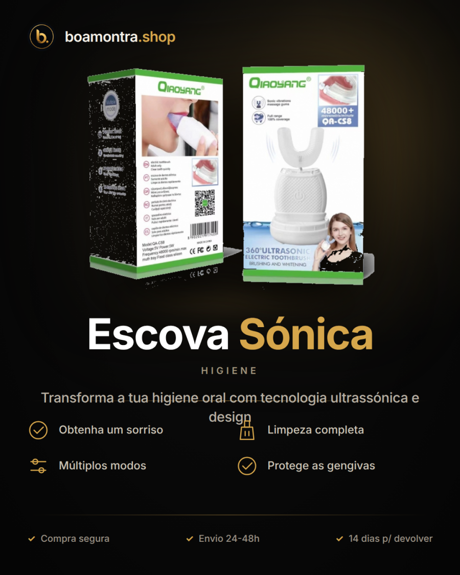 Sorriso Brilhante com Escova Sónica