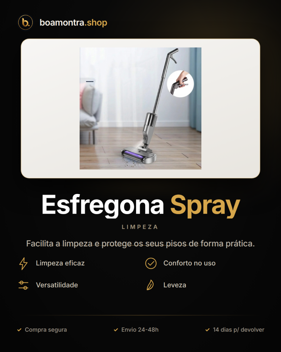 Pisos Impecáveis com Esfregona Spray