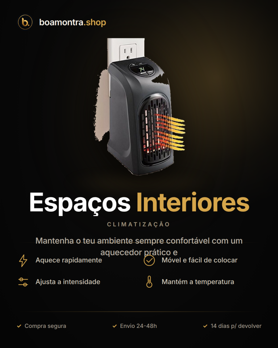 Aquecedor Eficiente para Espaços Interiores