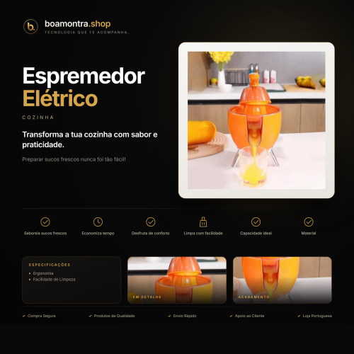 Sucos Frescos e Naturais com Espremedor Elétrico