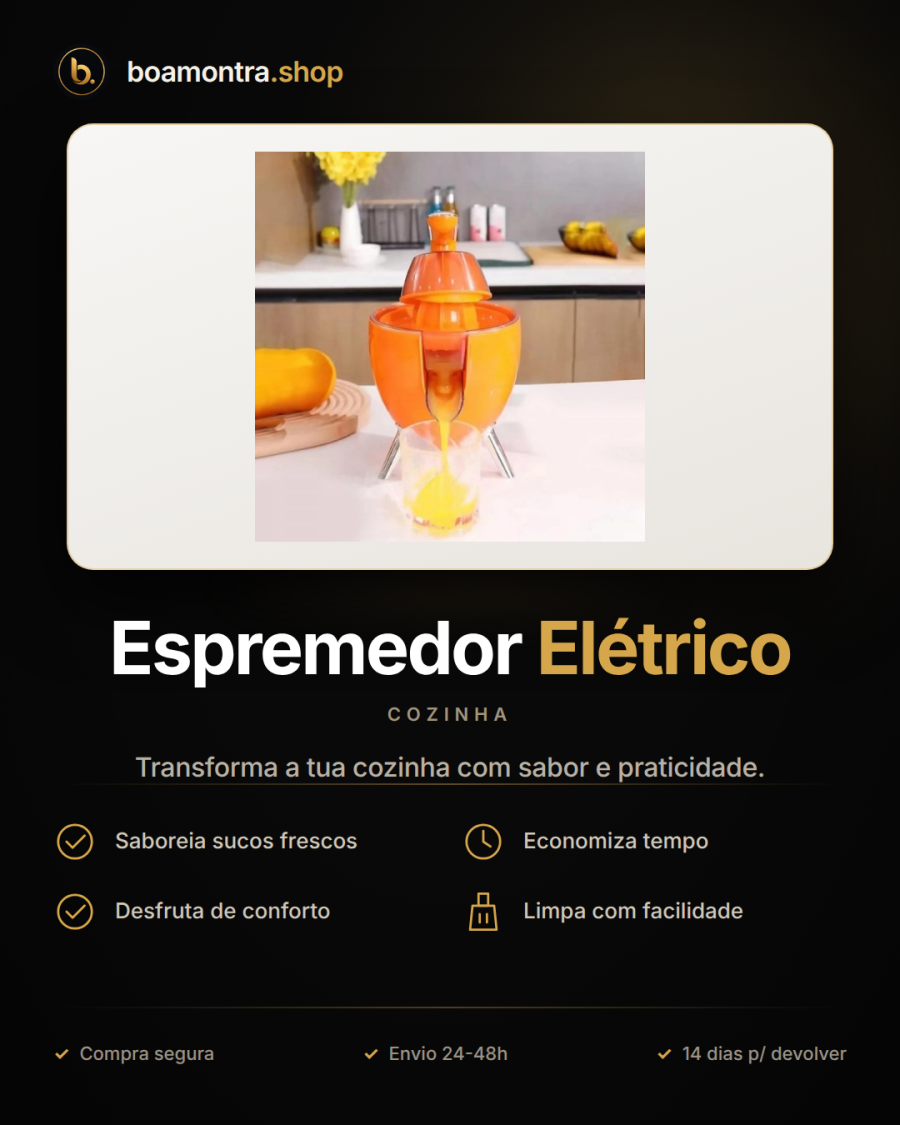 Sucos Frescos e Naturais com Espremedor Elétrico