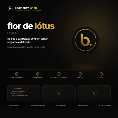 Brincos S925 com flor de lótus