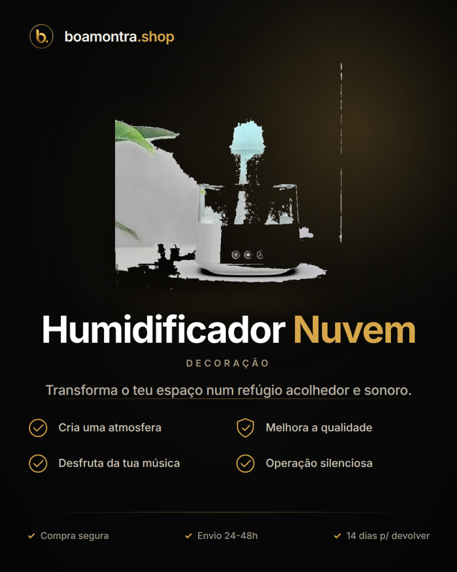Relaxamento e Música com Humidificador Nuvem