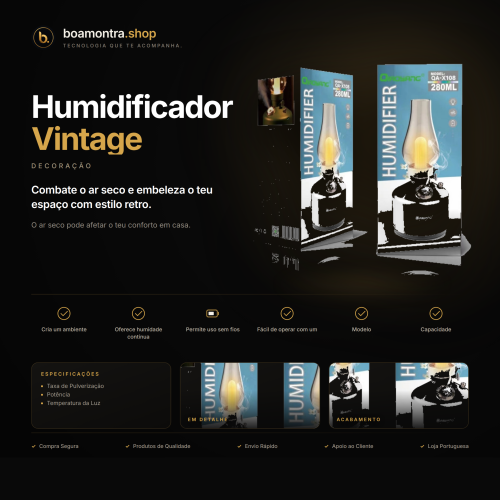 Ambiente Aconchegante com Humidificador Vintage