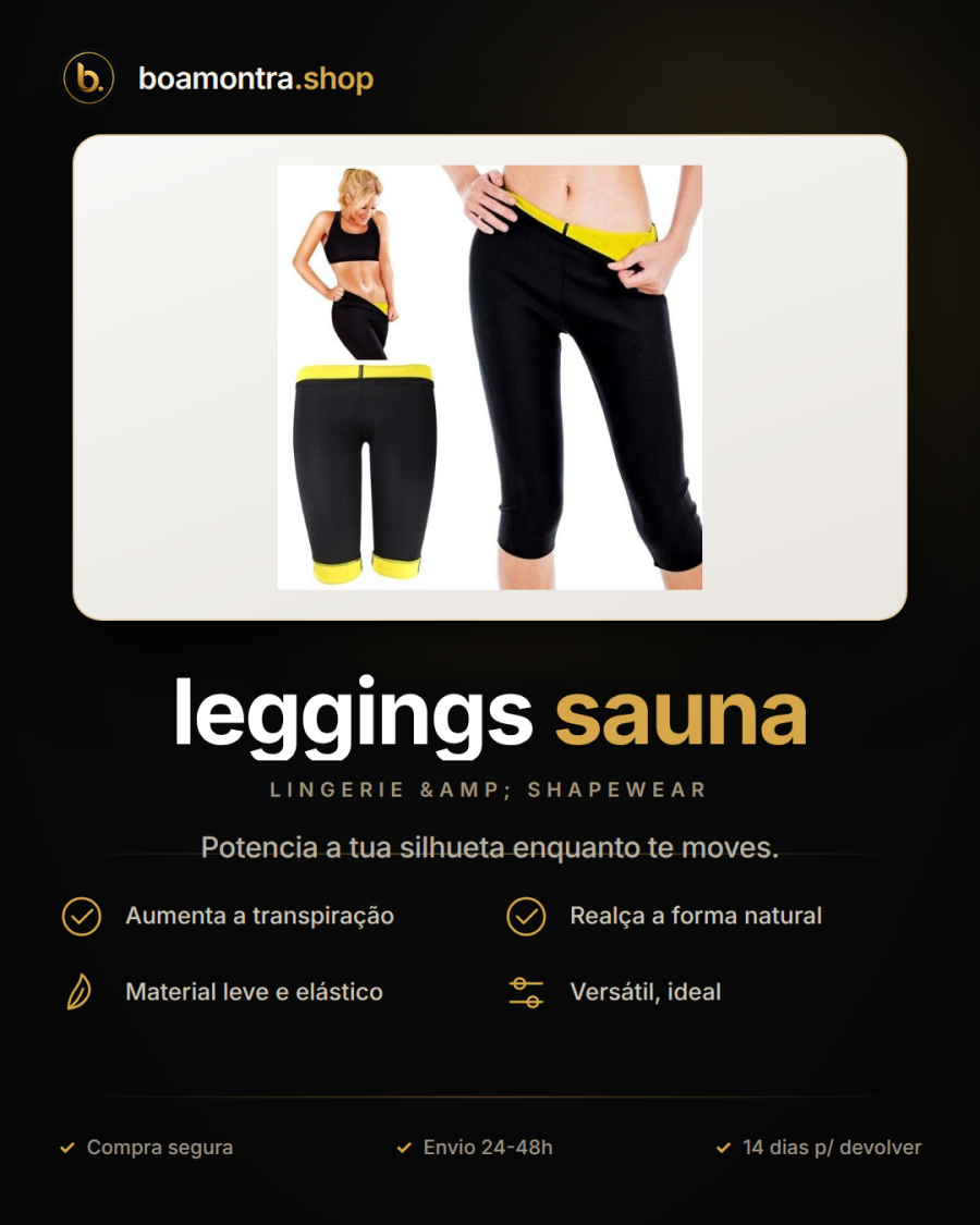 Queima de calorias com leggings sauna