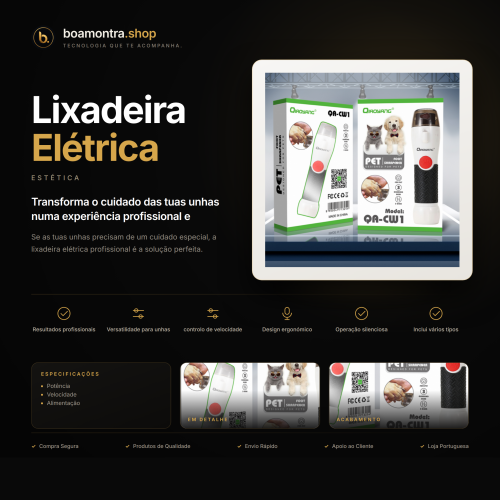 Cuida das tuas unhas com Lixadeira Elétrica