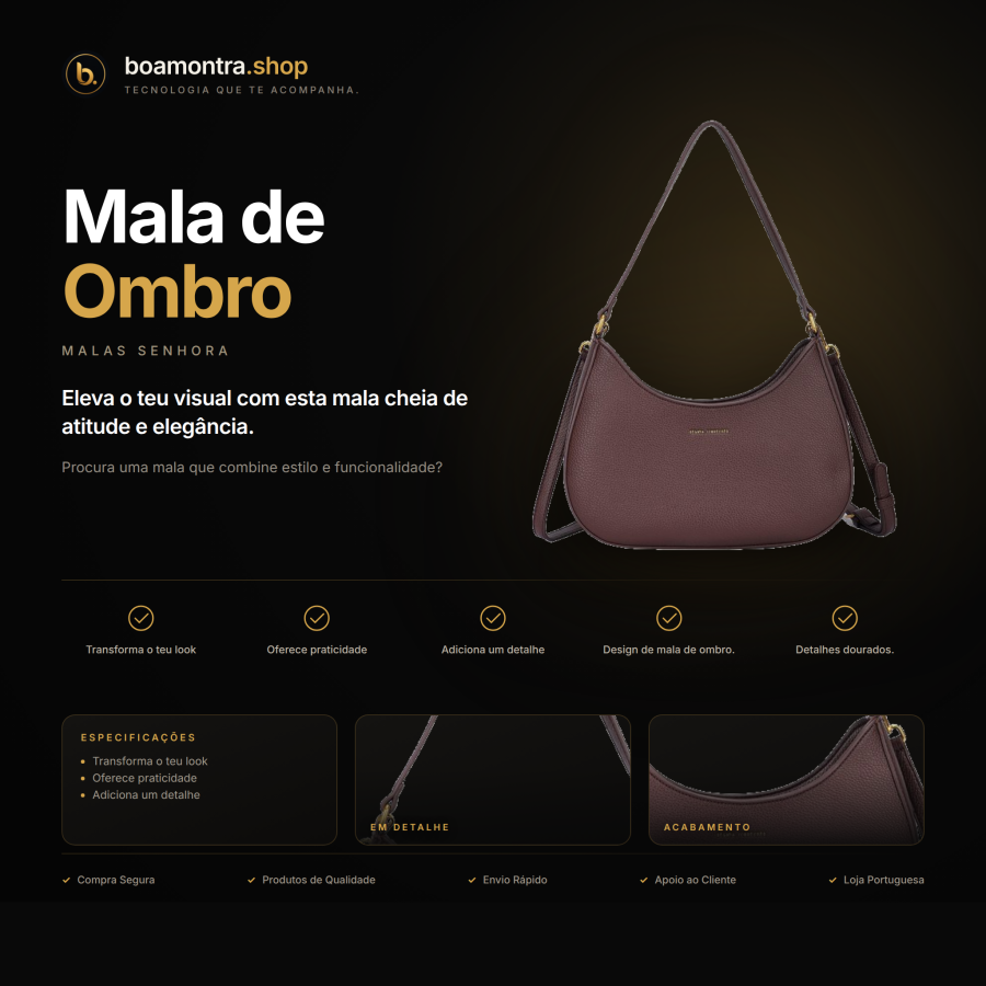 Estilo e Praticidade com Mala de Ombro