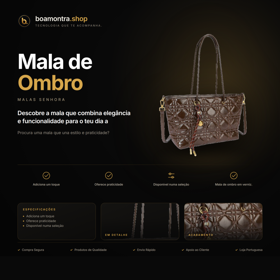 Praticidade e Estilo com Mala de Ombro