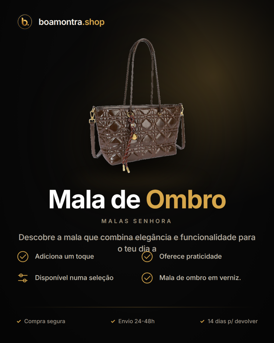 Praticidade e Estilo com Mala de Ombro