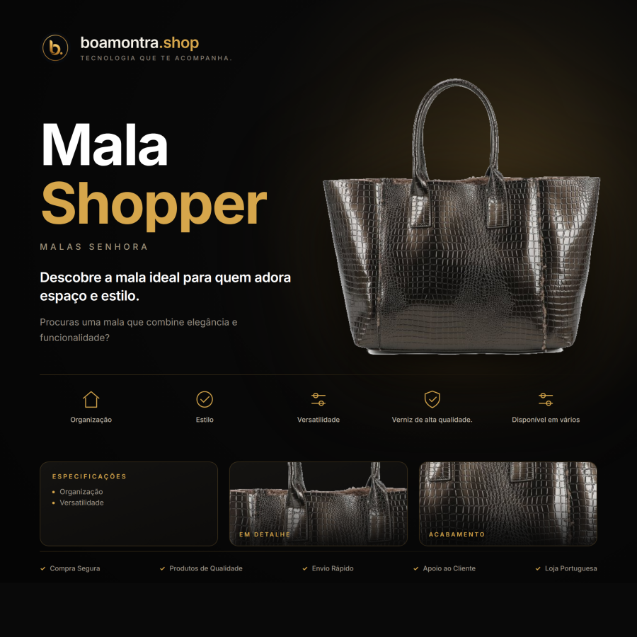 Espaço e Estilo com Mala Shopper