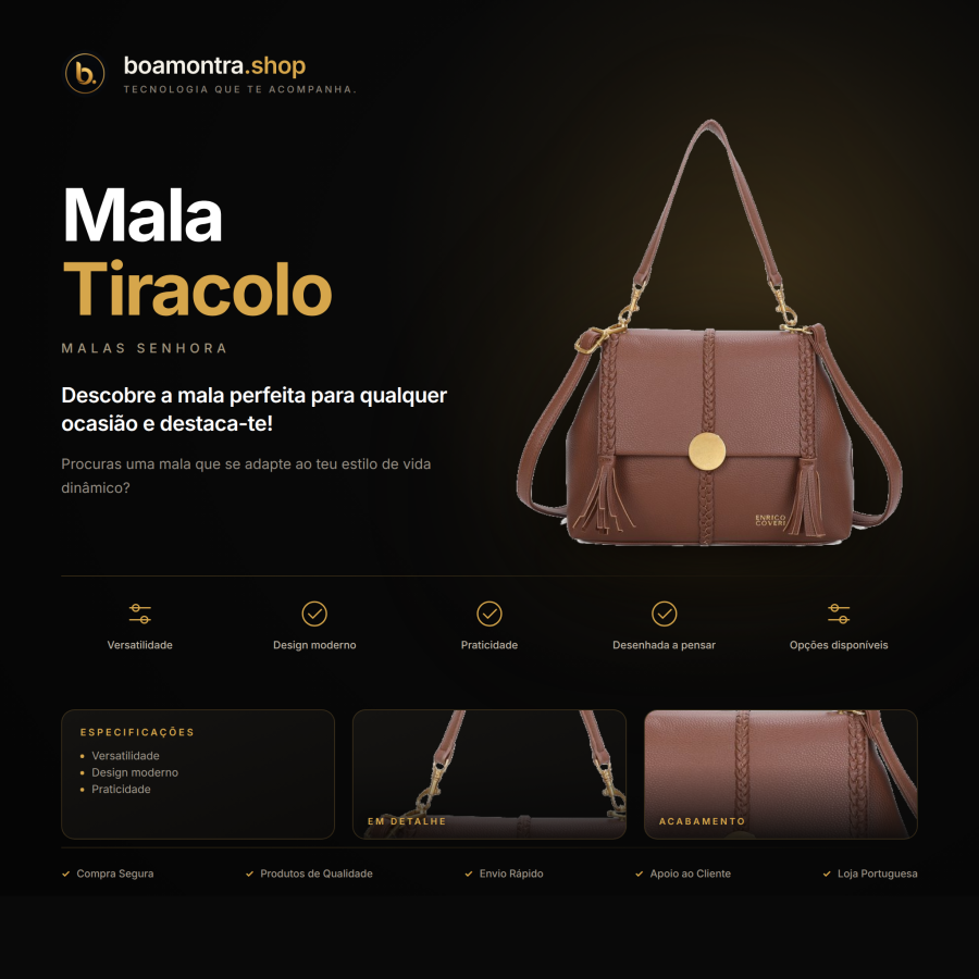 Estilo e Versatilidade com a Mala Tiracolo