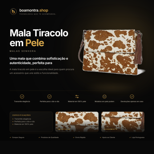 Estilo e Elegância com Mala Tiracolo em Pele