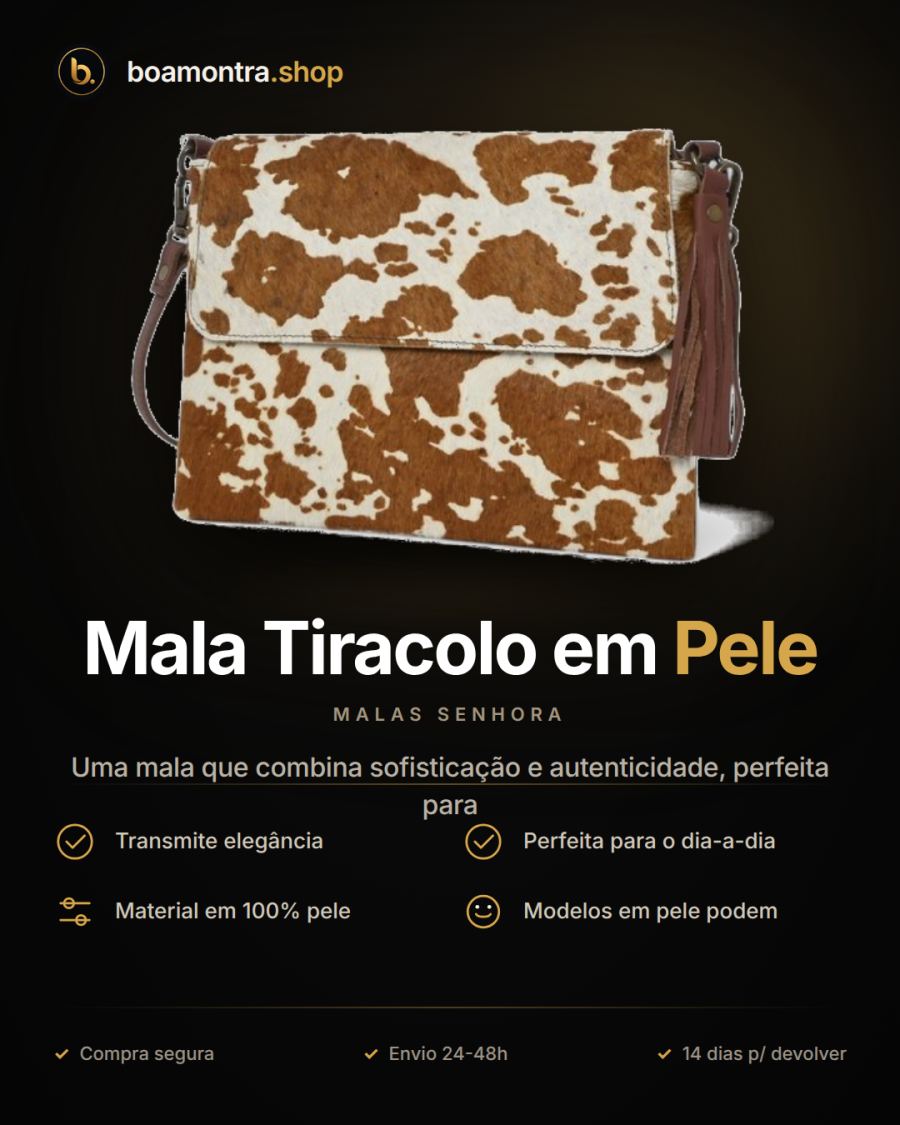 Estilo e Elegância com Mala Tiracolo em Pele