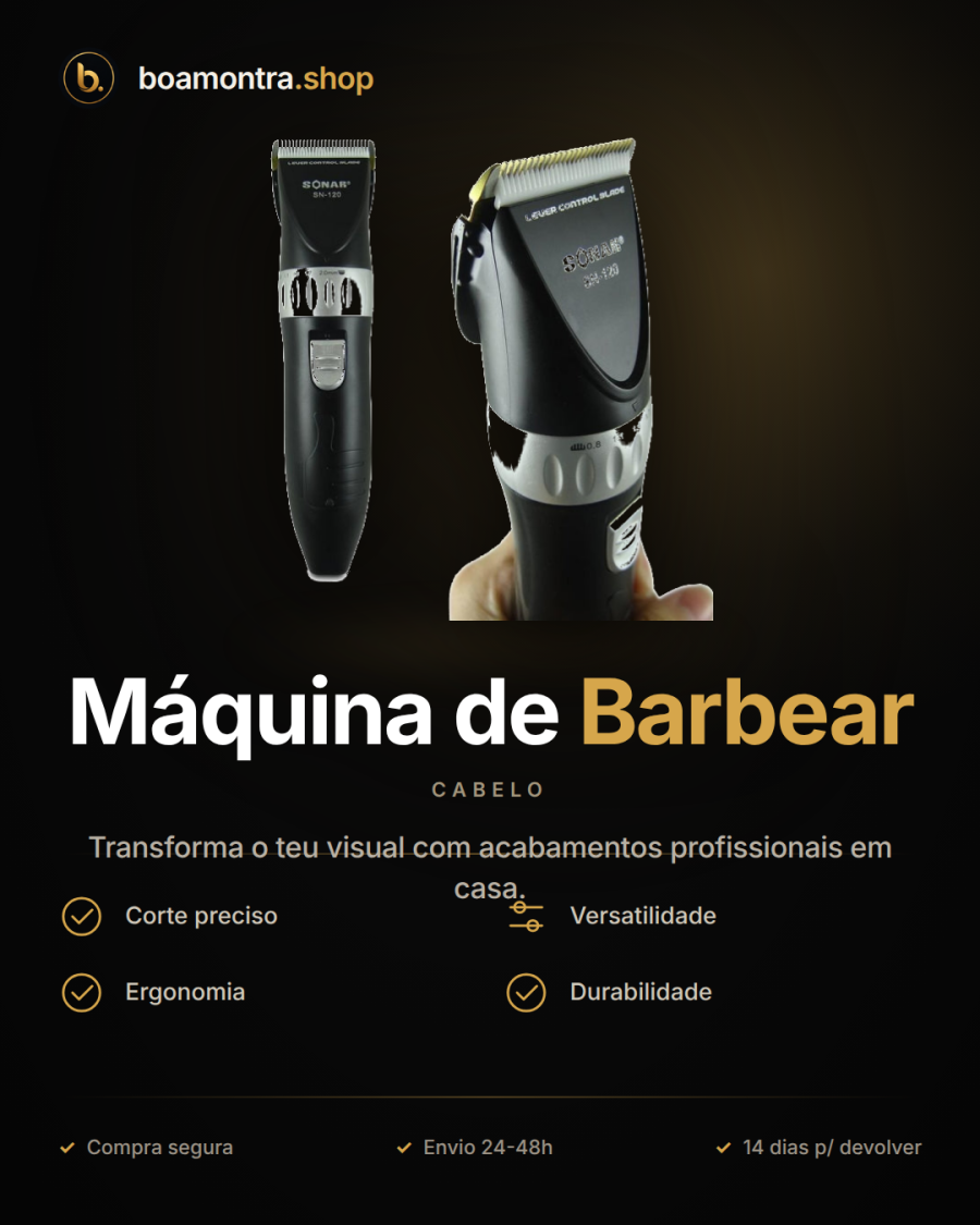 Corte preciso com Máquina de Barbear