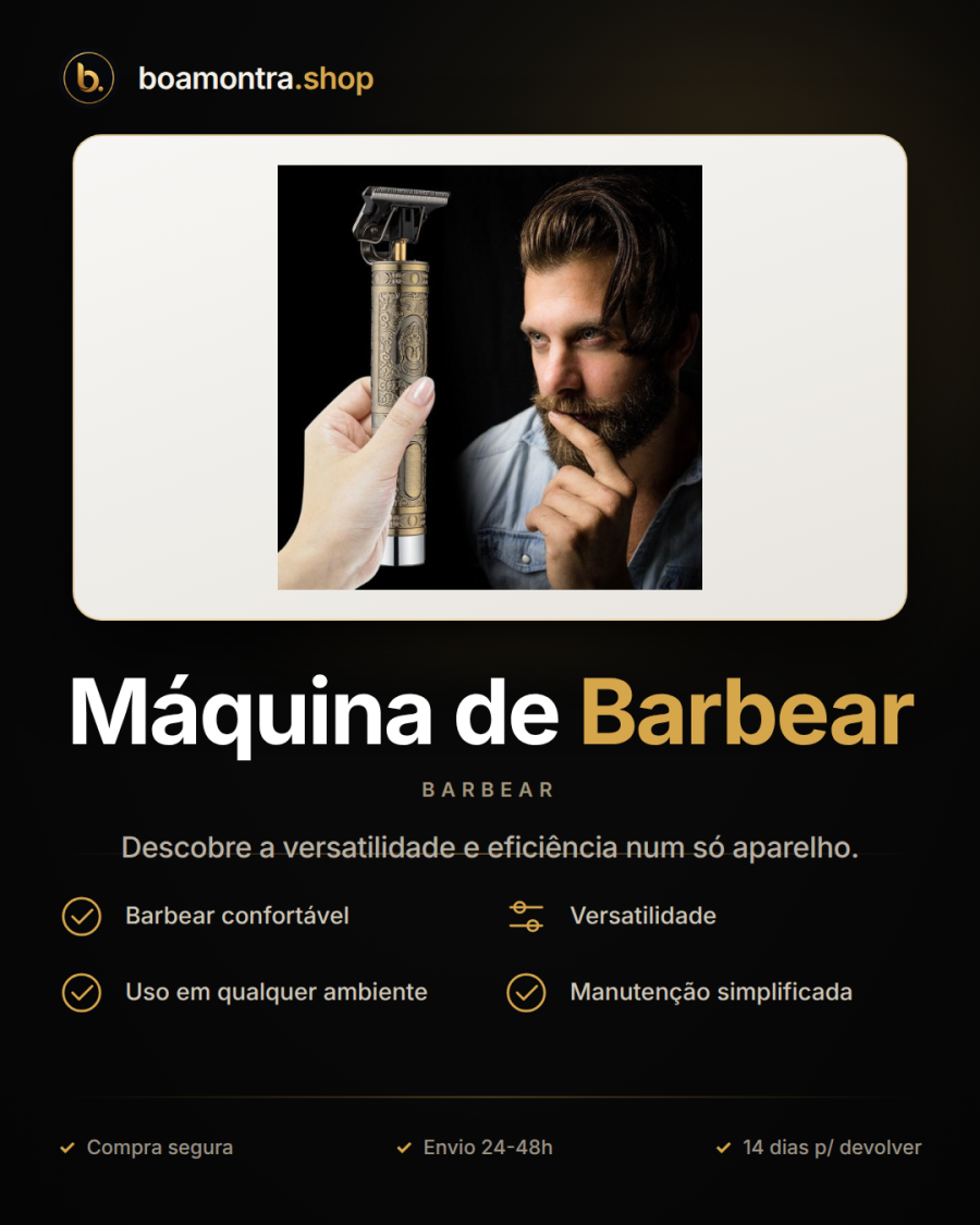 Conforto e Precisão com Máquina de Barbear
