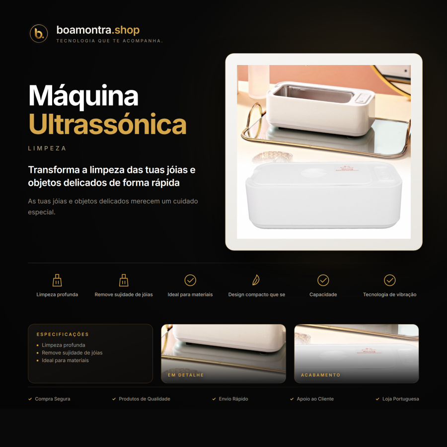 Limpeza Profunda com Máquina Ultrassónica