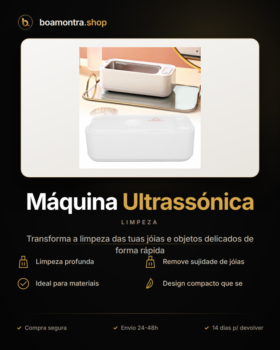 Limpeza Profunda com Máquina Ultrassónica