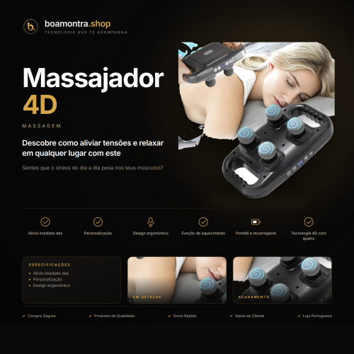 Alívio e Relaxamento com Massajador 4D