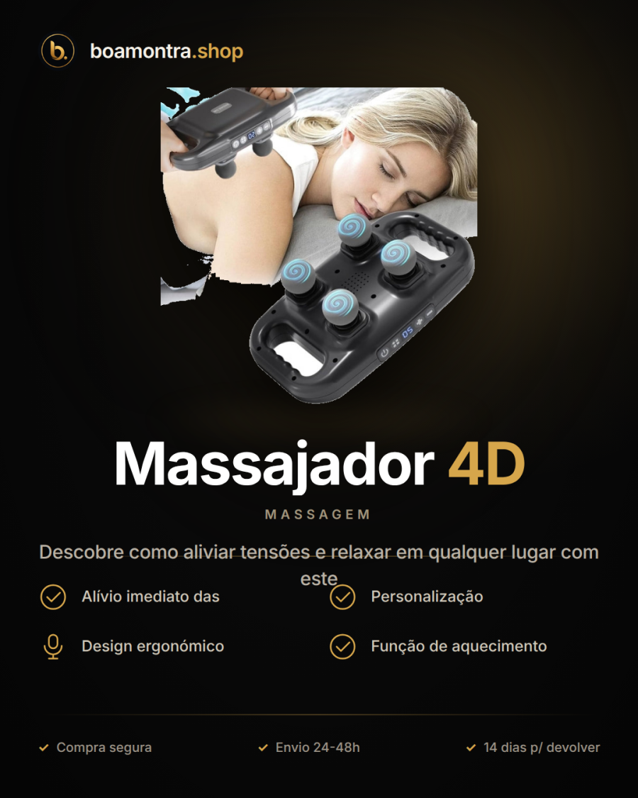 Alívio e Relaxamento com Massajador 4D