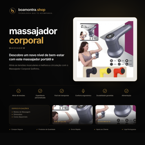 Alivia tensões com massajador corporal