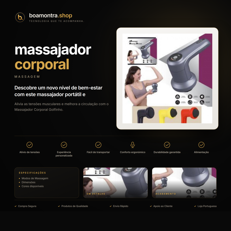 Alivia tensões com massajador corporal
