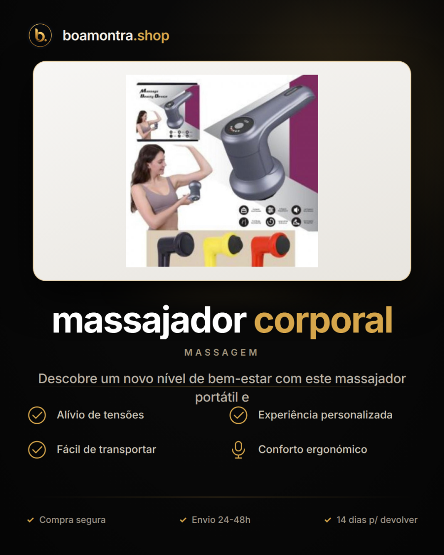 Alivia tensões com massajador corporal