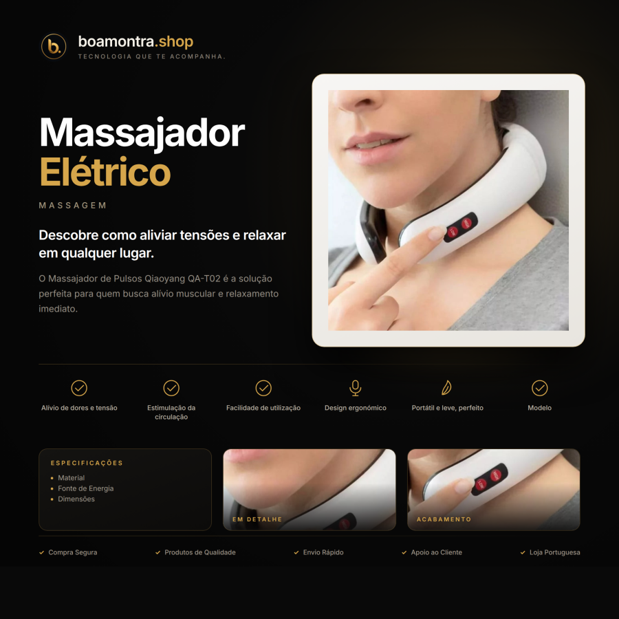 Alívio e Relaxamento com Massajador Elétrico