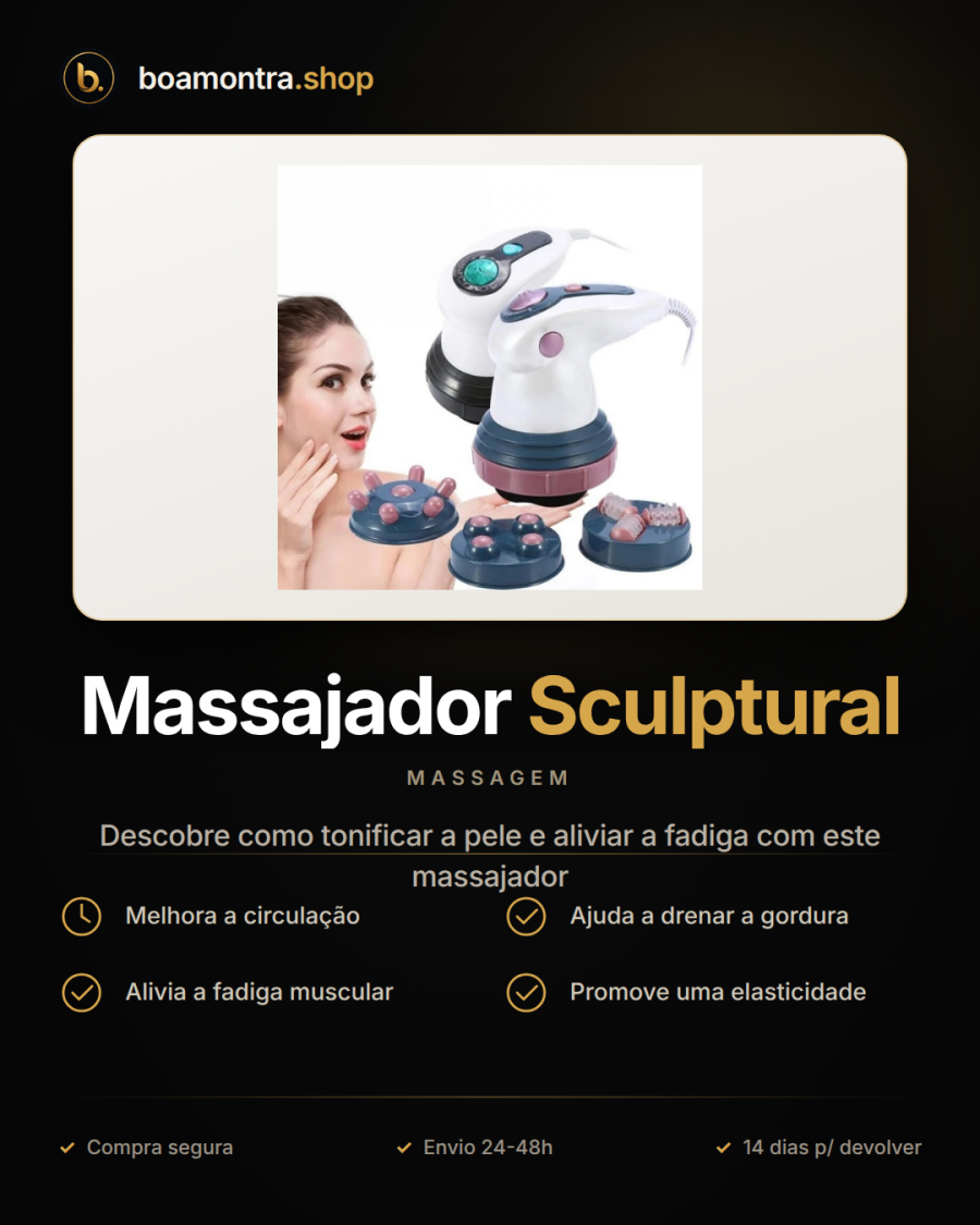Melhora a Circulação com Massajador Sculptural