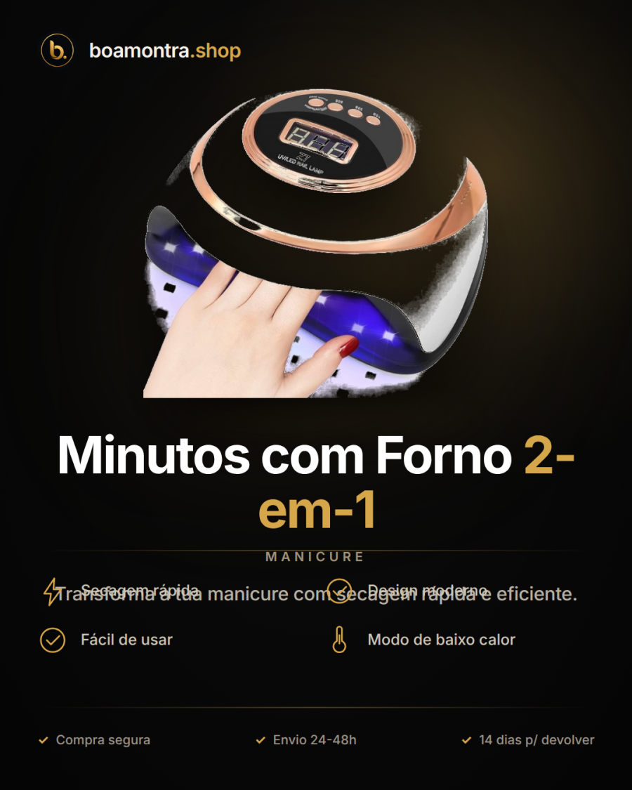 Unhas Perfeitas em Minutos com Forno 2-em-1