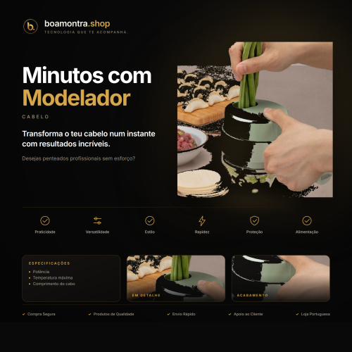 Cachos Definidos em Minutos com Modelador Automático