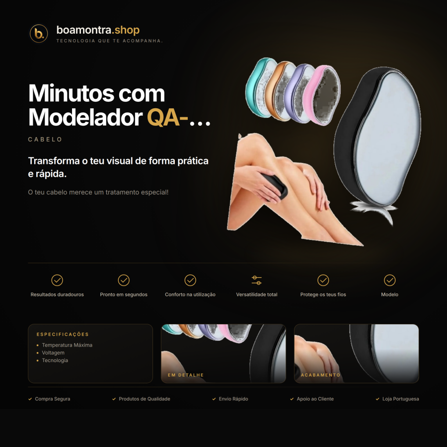 Cachos Definidos em Minutos com Modelador QA-001