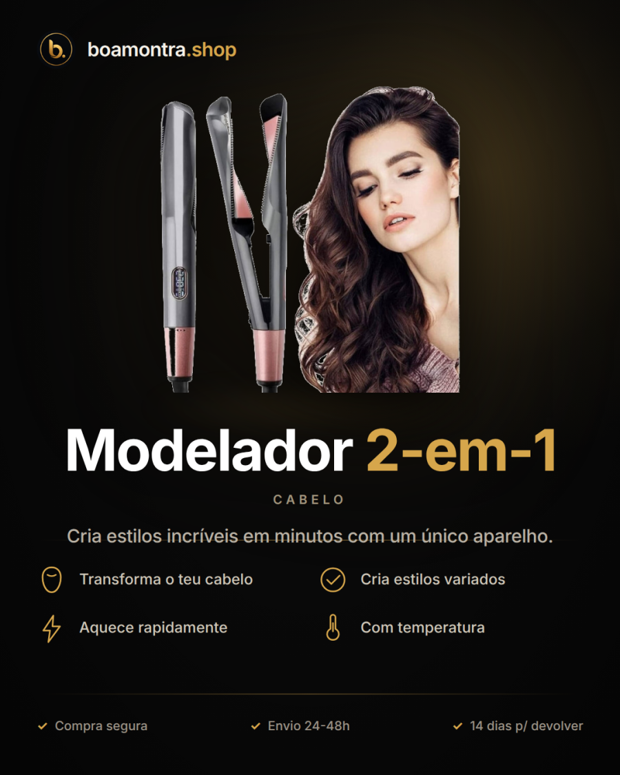 Transforma o teu visual com Modelador 2-em-1