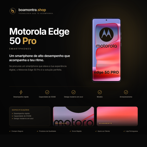 Desbloqueia o teu potencial com Motorola Edge 50 Pro