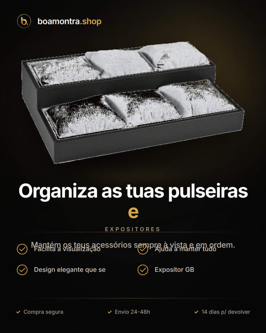 Organiza as tuas pulseiras e relógios