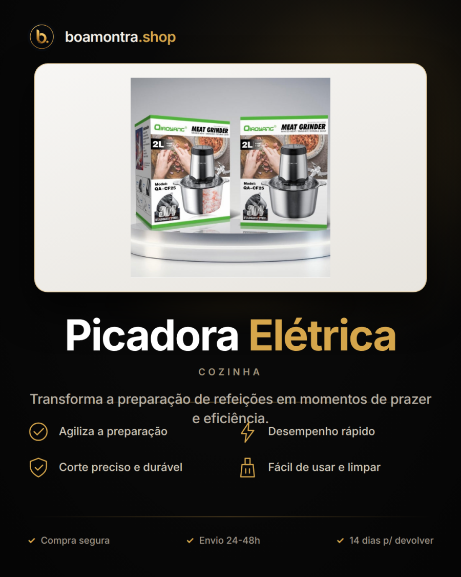 Praticidade na Cozinha com Picadora Elétrica