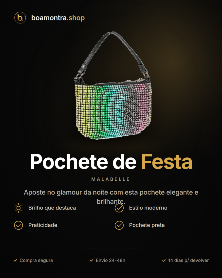 Brilho e Estilo com Pochete de Festa