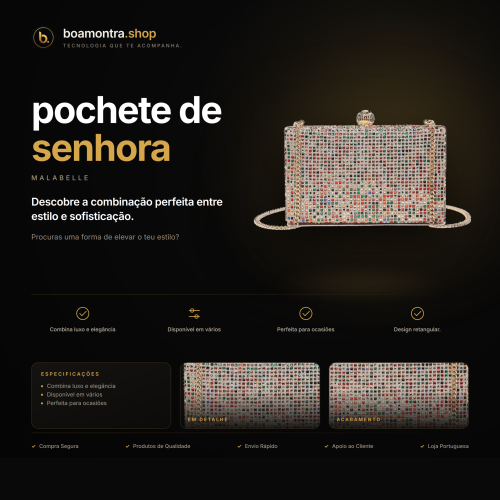 Luxo e elegância com pochete de senhora