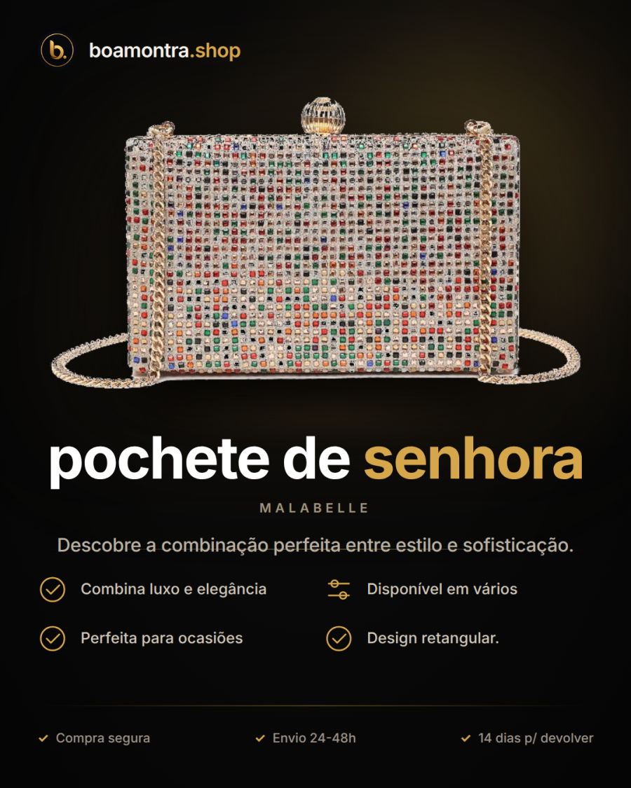 Luxo e elegância com pochete de senhora