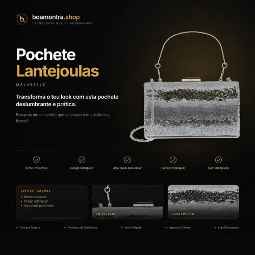 Brilha na Festa com Pochete Lantejoulas