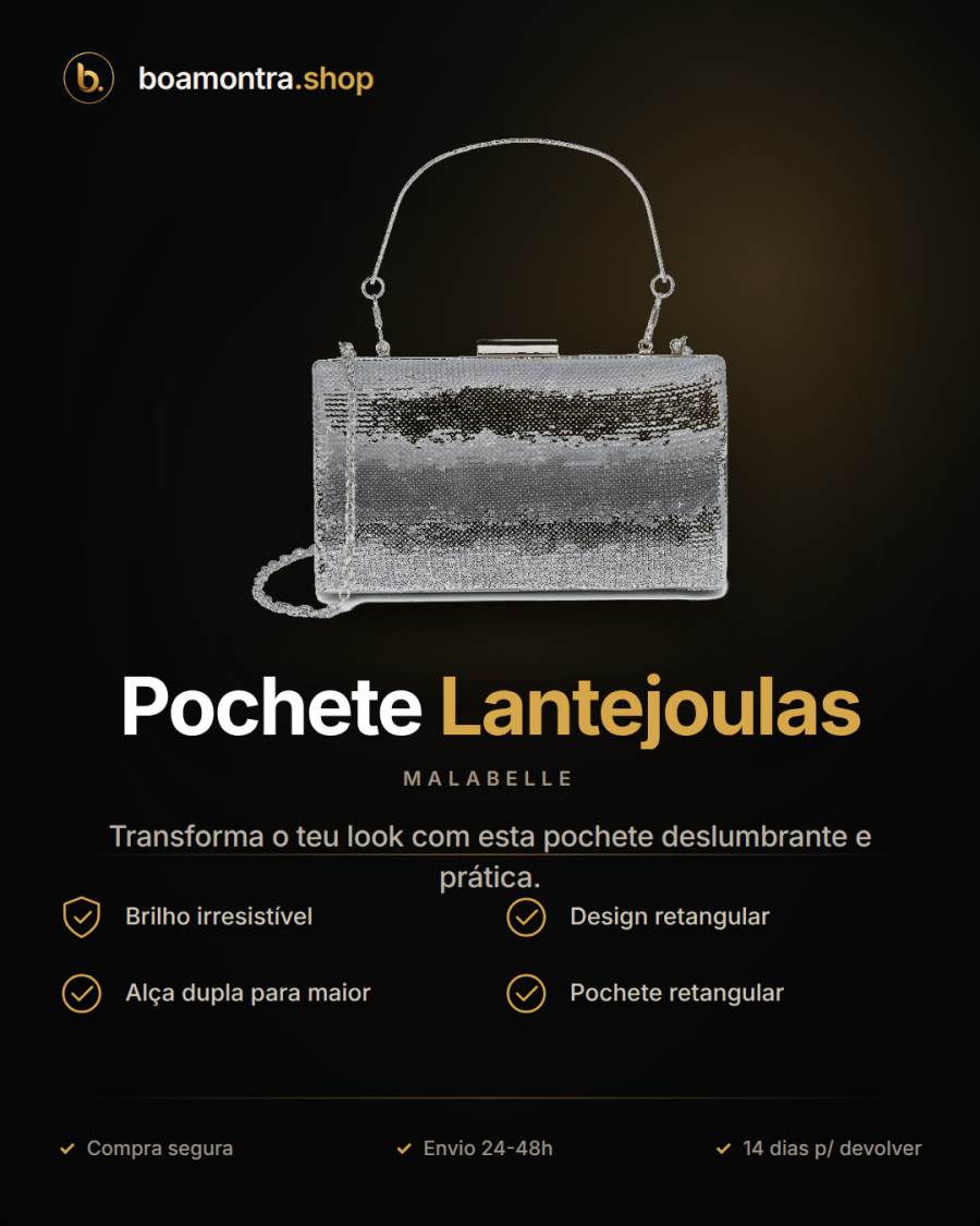 Brilha na Festa com Pochete Lantejoulas