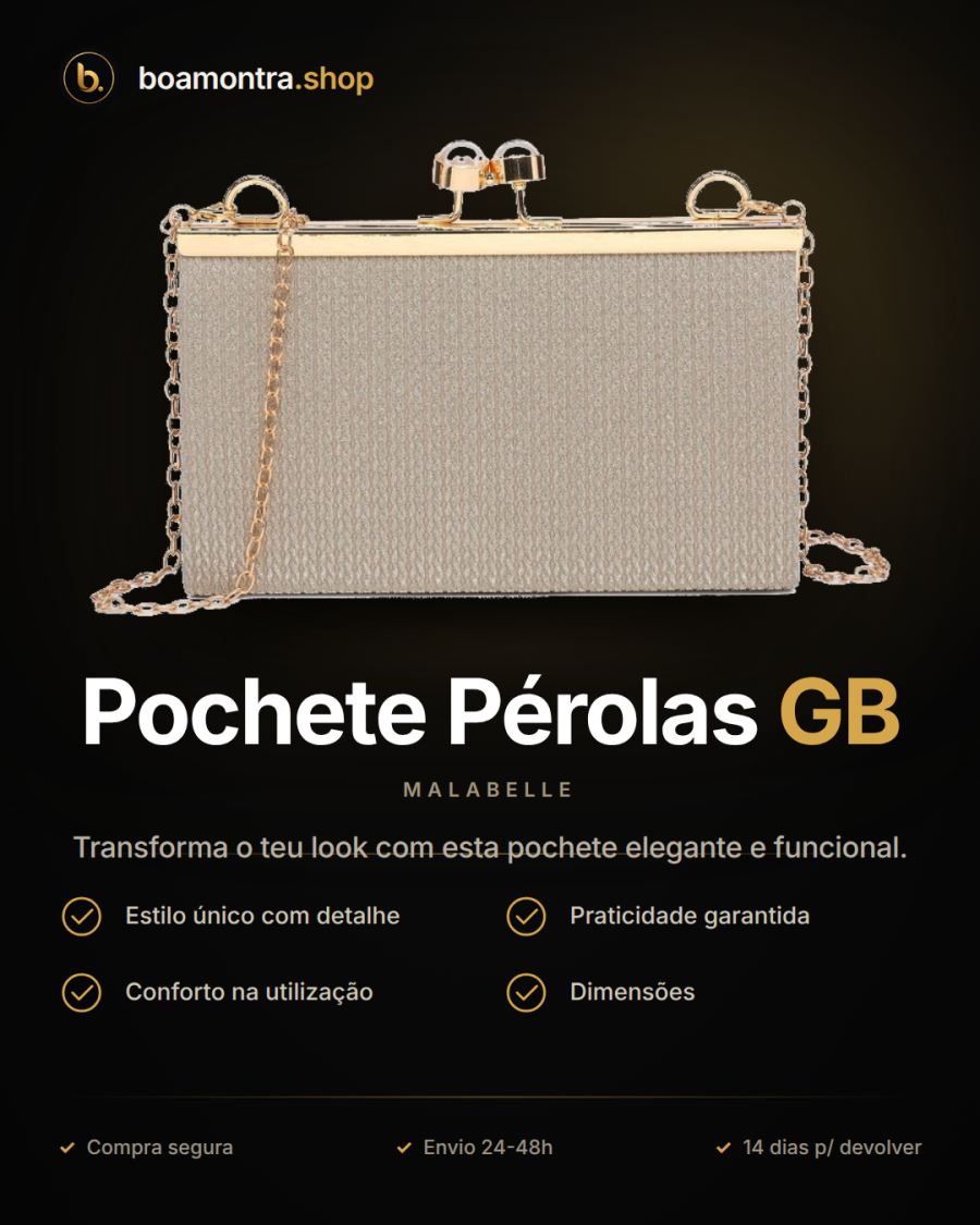 Estilo e Praticidade com Pochete Pérolas GB