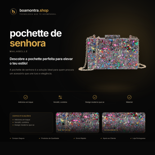 Luxo e elegância com pochette de senhora