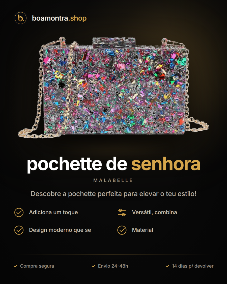 Luxo e elegância com pochette de senhora