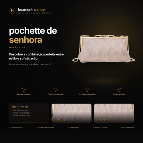 Luxo e elegância com pochette de senhora